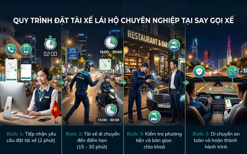 Quy trình đặt xe tại saygoixe.vn