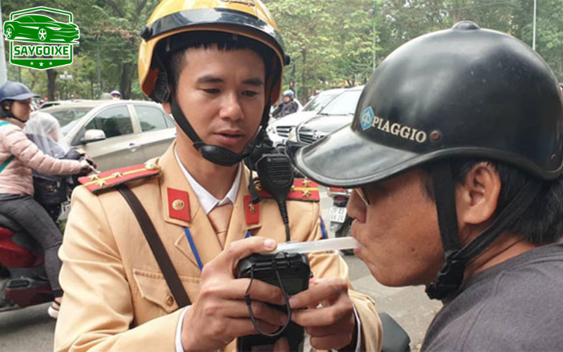 Quy trình phạt nồng độ cồn xe máy 1