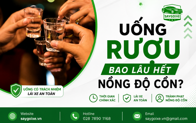 Uống rượu bao lâu hết nồng độ cồn