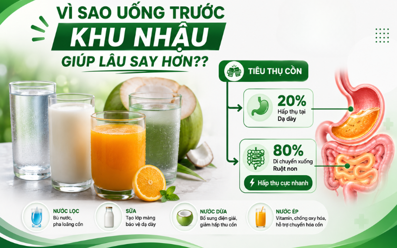 Vì sao những đồ uống này có thể giúp bạn đỡ say